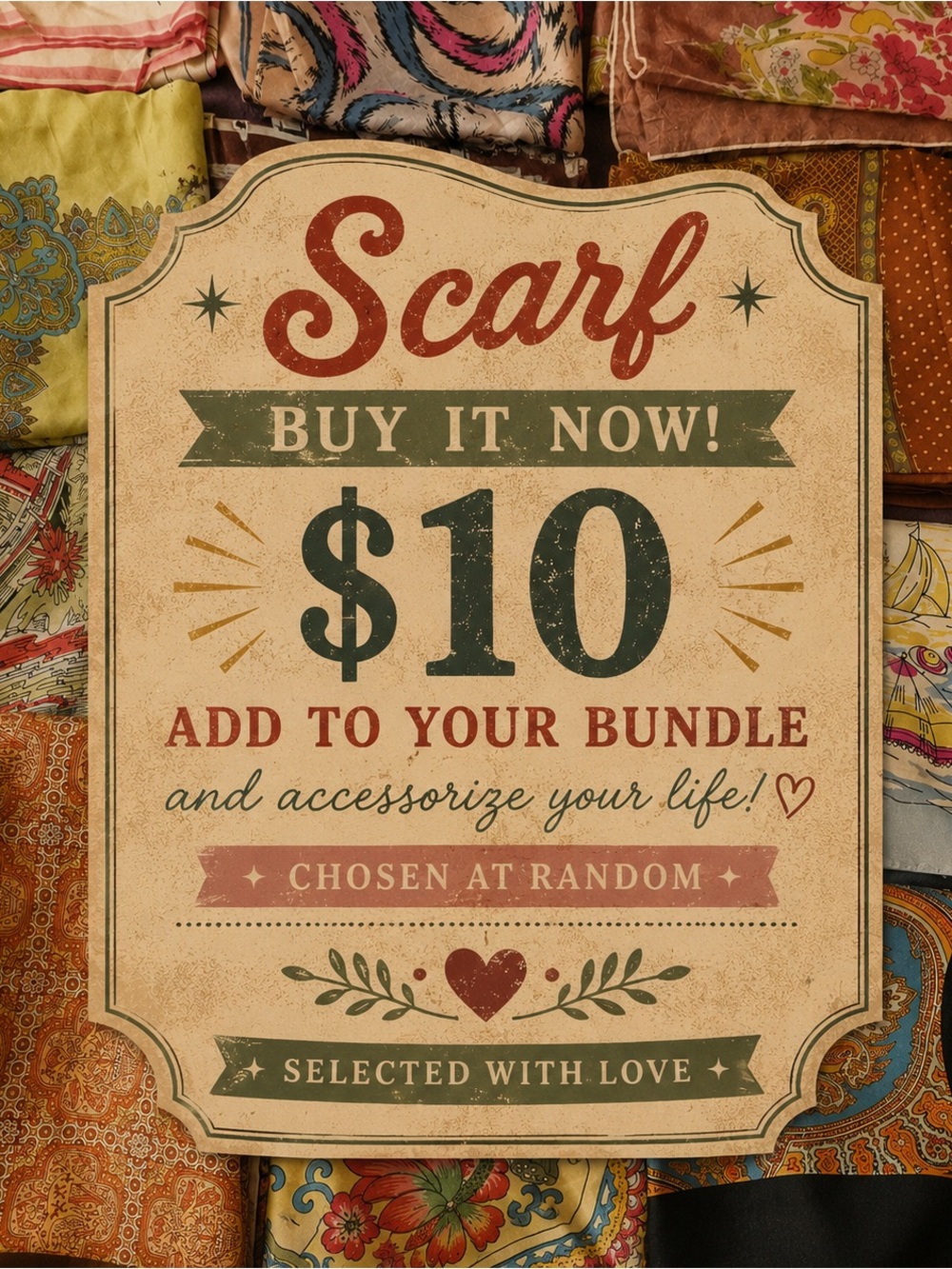 💙Hand-Selected Scarf — $10 Buy It Now💙